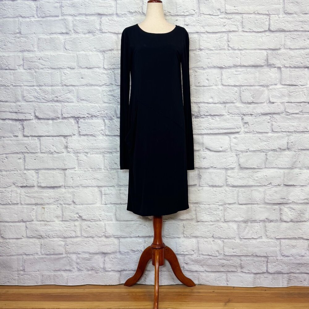 Dennis Merotto Black Sheath Dress